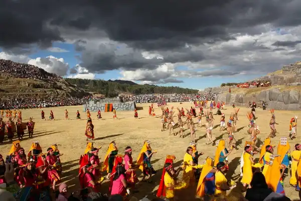 Photo of the Inti Raymi celebration, one of the most awaited Peruvian holidays of the year.