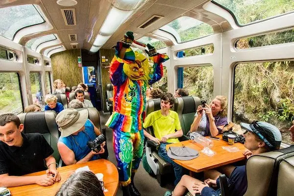 Panoramic train Machu Picchu