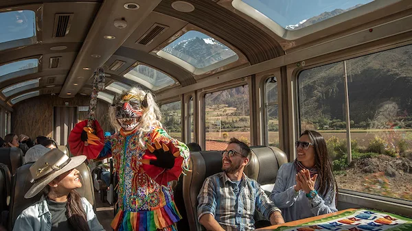 Panoramic train Machu Picchu