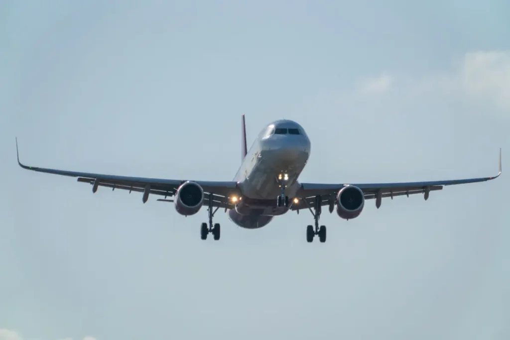 airplane in the sky