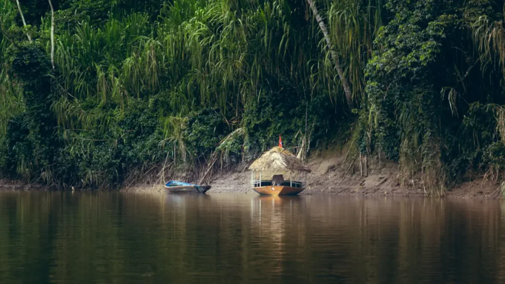 boat on the river